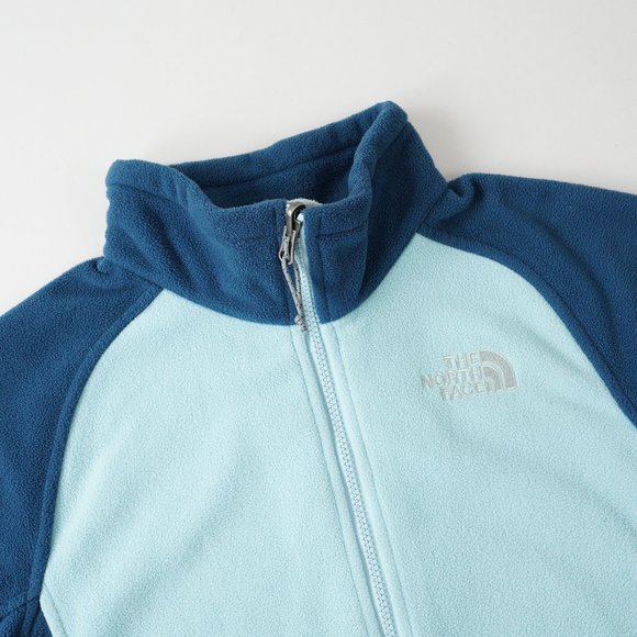 The North Face Full-Zip Fleece Jacket Outdoor Embroidered Logo Blue Women Size M - Picture 2 of 16